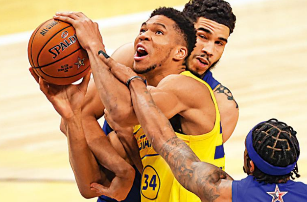 占士队4胜全明星赛：阿迪图昆保（中）首膺全明星赛最有价值球员（AMVP） 中网体坛,oubili.com