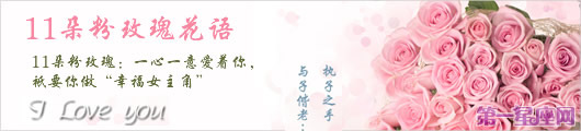 11朵粉玫瑰花语是什么?